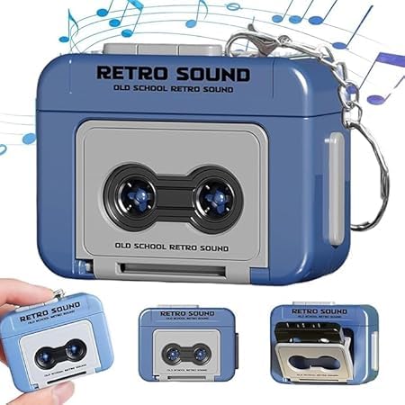 Retro Tape Keychain with Sound