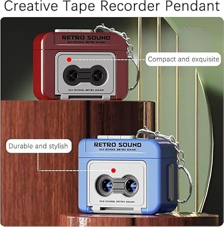 Retro Tape Keychain with Sound