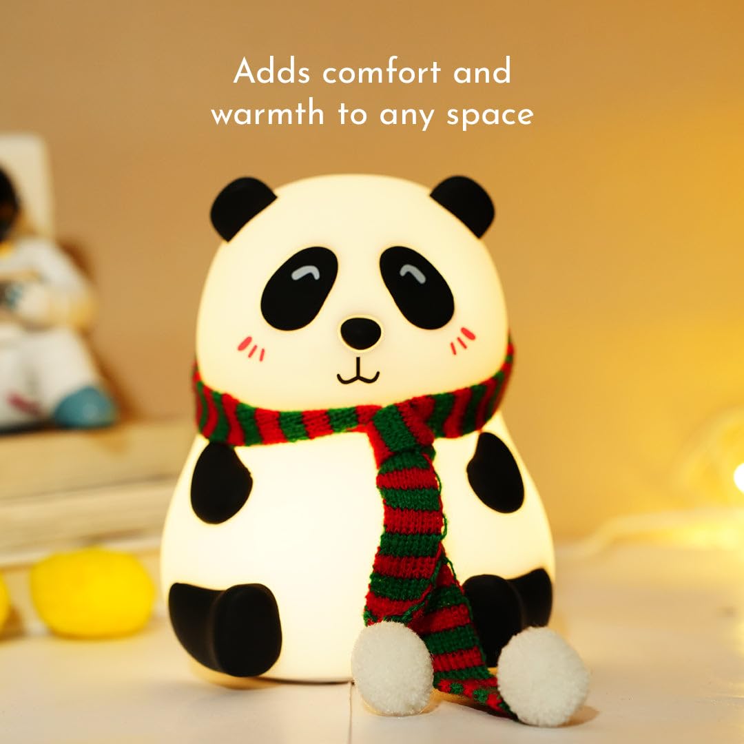 Cute Panda LED Night Lamp with Touch Control for Kids Bedroom & Gifting (1 Pc)