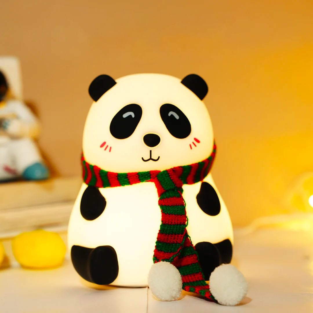 Cute Panda LED Night Lamp with Touch Control for Kids Bedroom & Gifting (1 Pc)