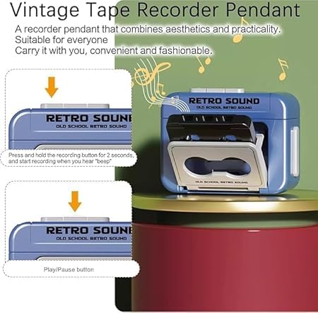 Retro Tape Keychain with Sound