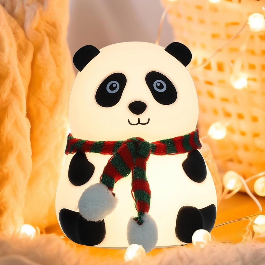 Cute Panda LED Night Lamp with Touch Control for Kids Bedroom & Gifting (1 Pc)