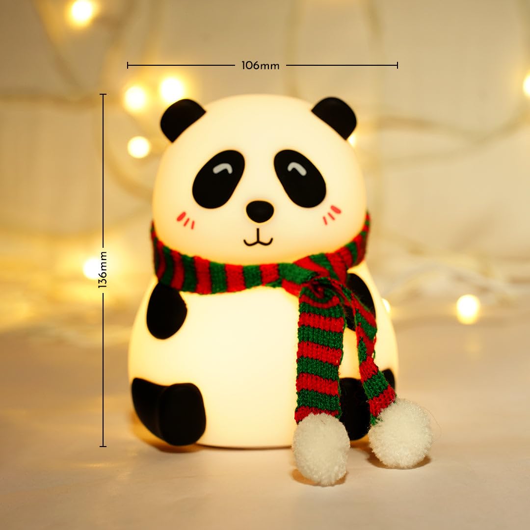 Cute Panda LED Night Lamp with Touch Control for Kids Bedroom & Gifting (1 Pc)