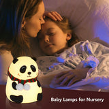 Cute Panda LED Night Lamp with Touch Control for Kids Bedroom & Gifting (1 Pc)