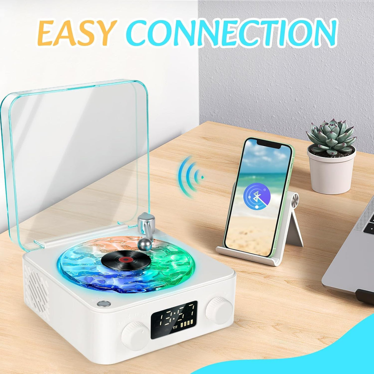 Ocean Wave LED Night Light with Bluetooth Speaker – Neednbuy