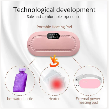 NeednBuy™ CrampSoothe - Electric Belly & Uterus Warmer with Dynamic Heat & Massage Therapy for Period Pain Relief, Menstrual Cramp Relief Pad for Women (1 Pc)