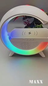 G-Shape LED Wireless Charging Speaker Lamp
